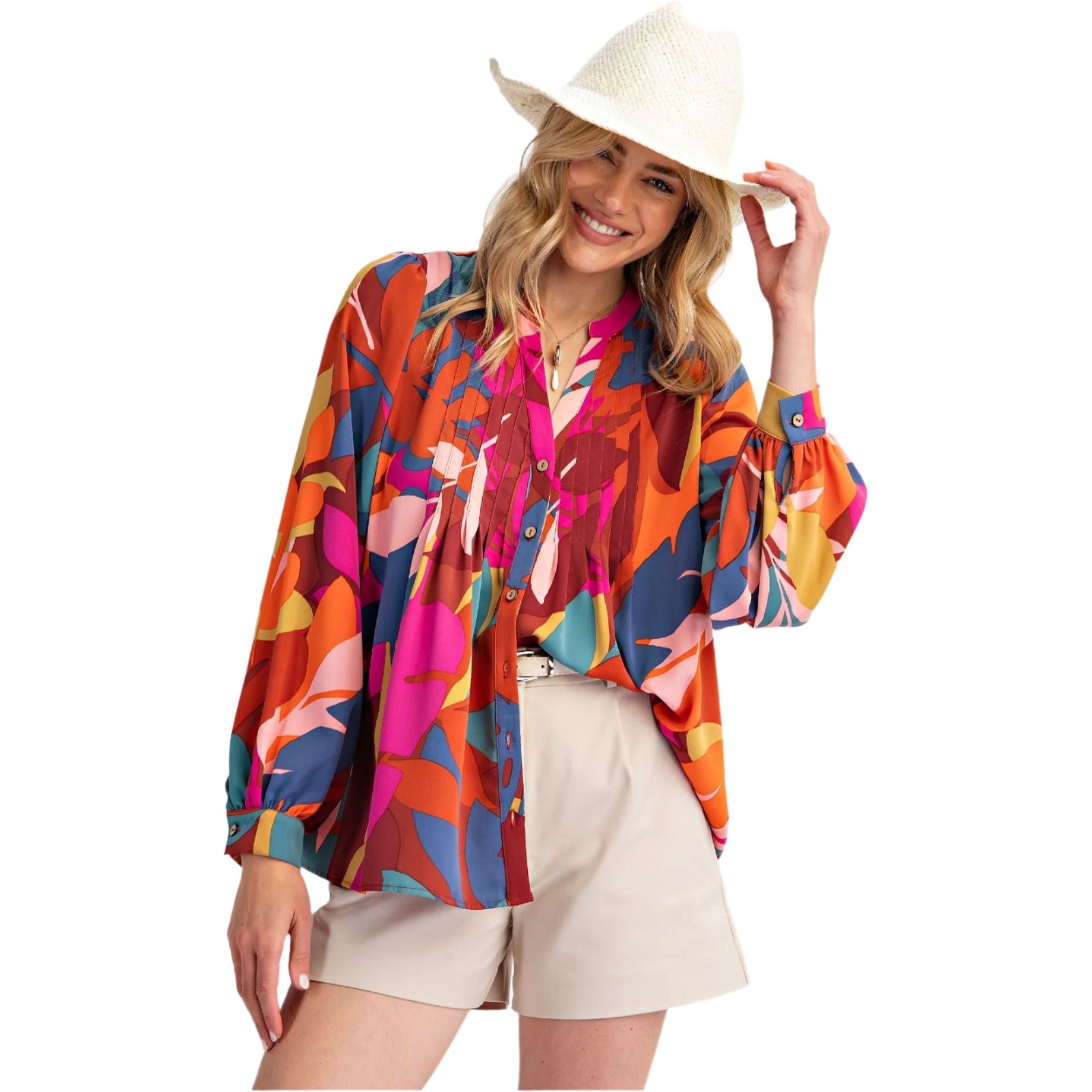Women's Easel Sophia Twill Blouse ET71040 - Crazy House Western Wear