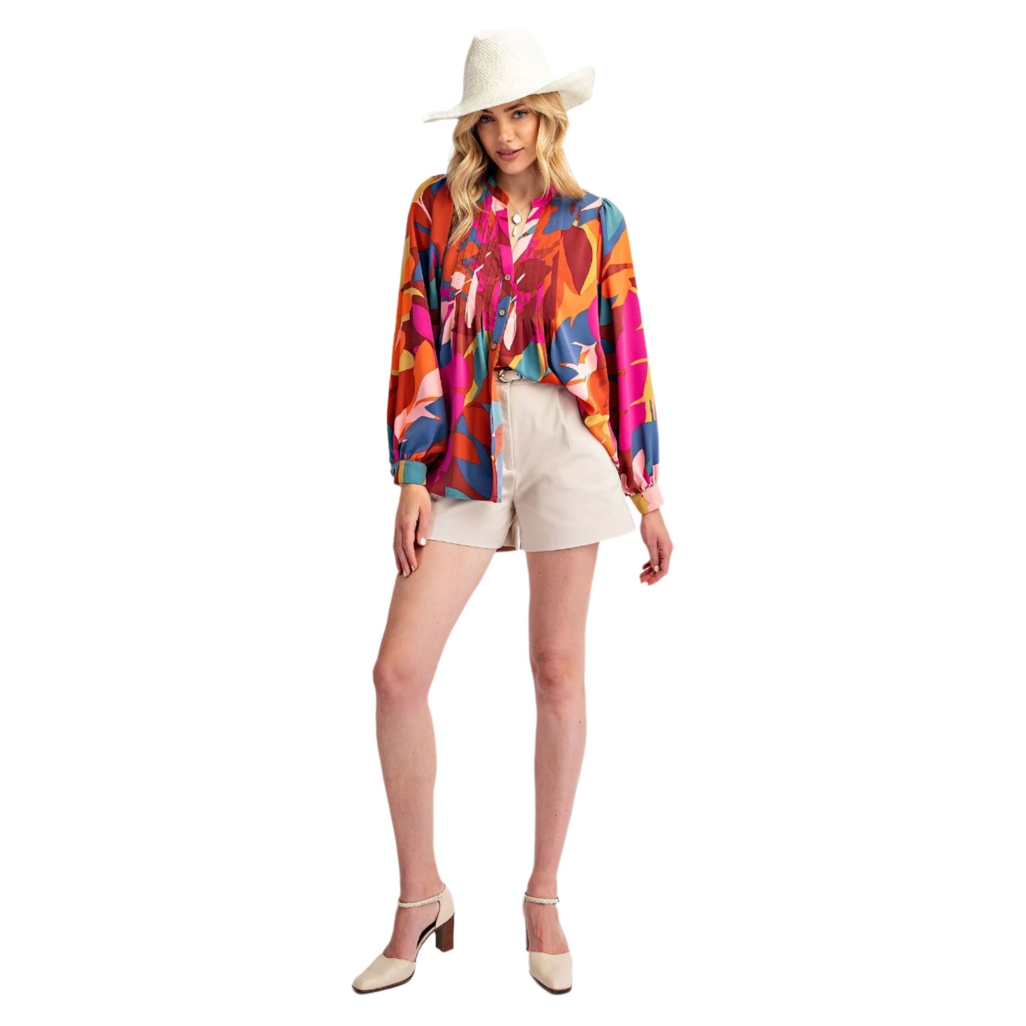 Women's Easel Sophia Twill Blouse ET71040 - Crazy House Western Wear