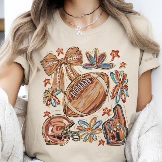 Women's Fall Football Tee