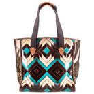 Women's Hooey "Montezuma" Brown and Turquoise Aztec Pattern Purse HCT003-BRTQ - Crazy House Western Wear