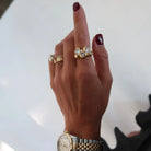Women's Gold Lola Water Resistant Ring 