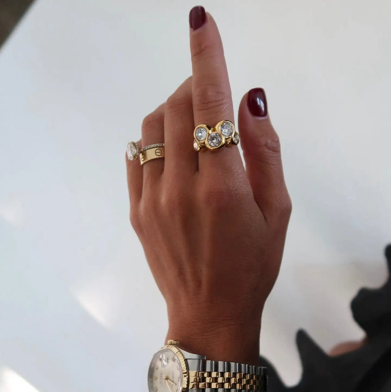 Women's Gold Lola Water Resistant Ring 