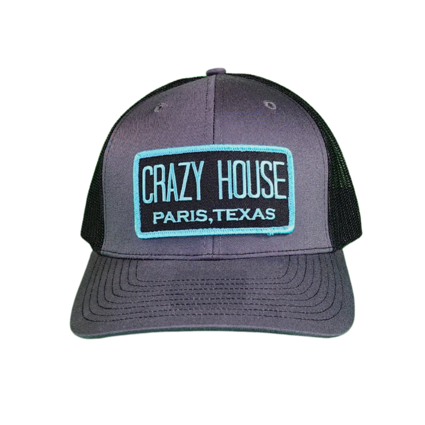 Gray Snapback with Billboard Patch - Crazy House Western Wear