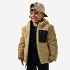 Burlebo Boy's Tan Mountain Fleece Hoodie Jacket Y-MFHJ-TAN