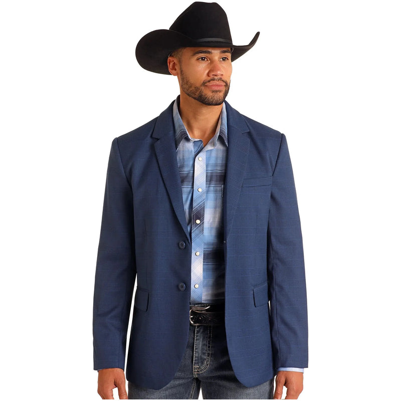 Men's Rock & Roll Plaid Sports Coat BM96C06055 - Crazy House Western Wear