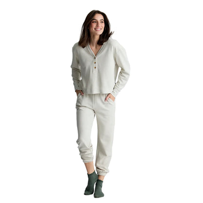 Women's Free Fly Waffle Long Sleeve Henley 