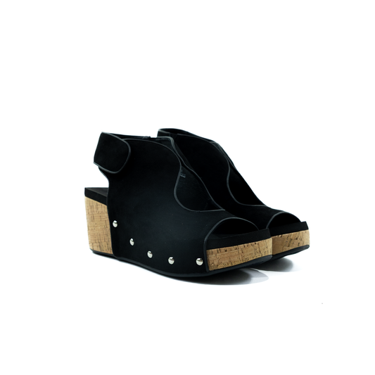 Women's Corky's Black "Frisky" Wedges 10-0202-BLCK
