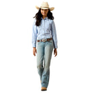 Girl's Ariat Ashleigh Blue Stripe Kirby Shirt 10071277