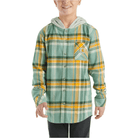 Girl's Carhartt Long-Sleeve Flannel Hooded Shirt CE8205-GH5 - Crazy House Western Wear