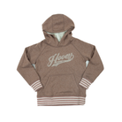 Girl's Hooey "Legendary Polar Fleece" Brown with Hooey Logo Hoodie HH1370BR-Y