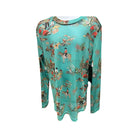 Girl's Long Sleeve Mesh Top - Turquoise Wagon Y-TQWAGON-MESH - Crazy House Western Wear