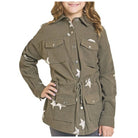 Girl's Panhandle Star Printed Cargo Jacket BG92C07004