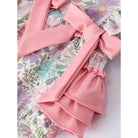 Girl's Pink Floral Sleeveless Baby Girl's Romper
