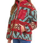 Girl's Rock and Roll Aztec Print Sherpa Jacket BG92C07008