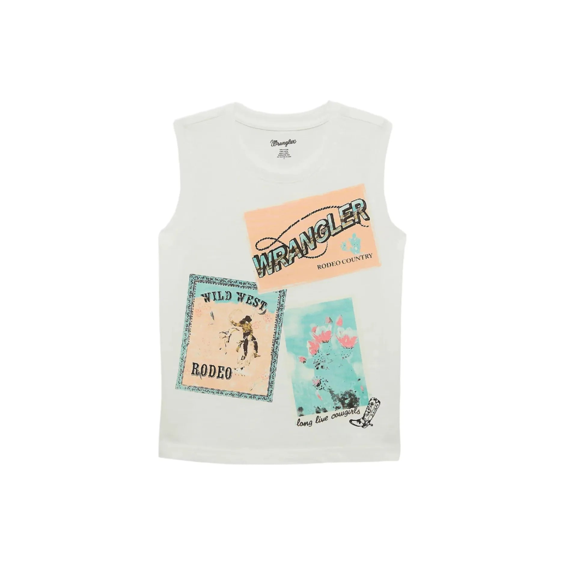 Girl's Wrangler Western Graphic Tank 112364325 - Crazy House Western Wear