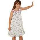 Girls Contrast Piped Ditsy Floral Tank Dress GY9270
