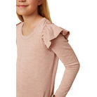 Girls Textured Scoop Neck Knit Top GY7616