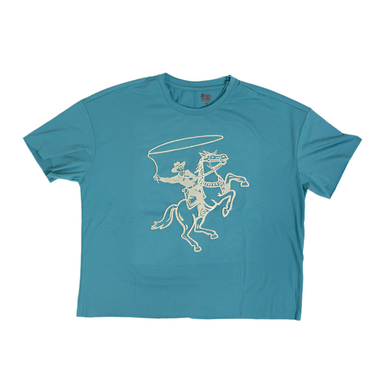 Women's Howdy Hanny Blue T-shirt with Design on the Front