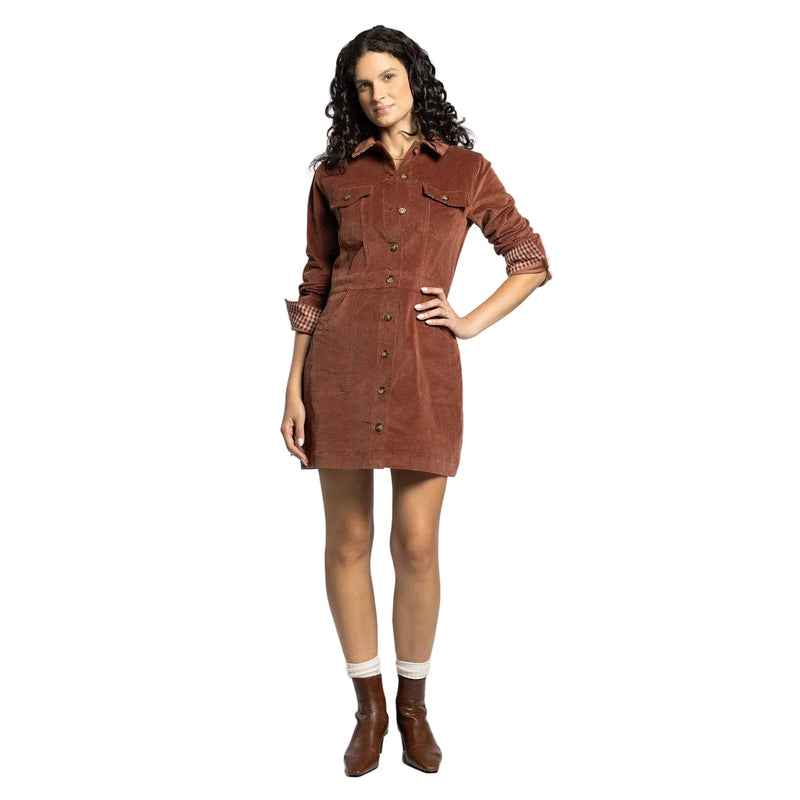 Women's Thread and Supply Gladys Dress Rustic Brown D1801PWCTS