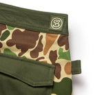 Men's Seager Boardshort Duck Camo Goldmine Trunks - Crazy House Western Wear
