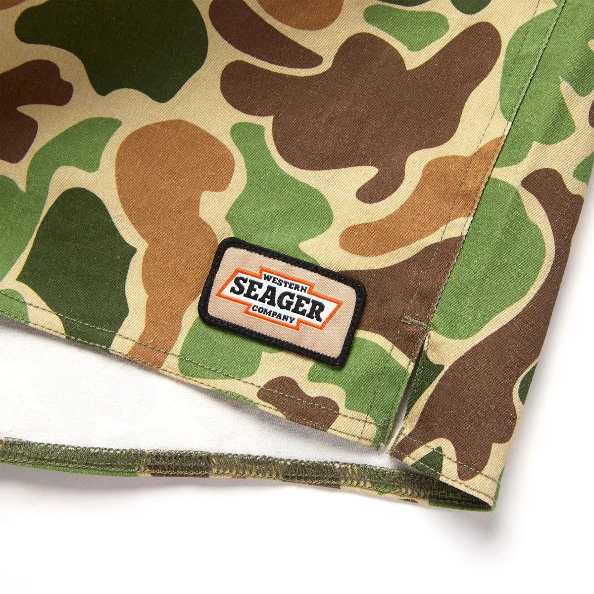 Men's Seager Boardshort Duck Camo Goldmine Trunks - Crazy House Western Wear