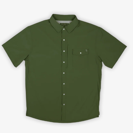 High Creek Men's Green 4 Mile Creek Pearl Snap Shirt HCBU0125