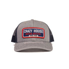 Grey Trucker Snapback with Outfitter Patch - Crazy House Western Wear