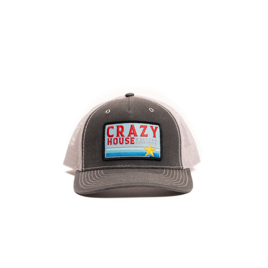 Crazy House Unisex Grey Snapback with Outfitter Patch - Crazy House Western Wear