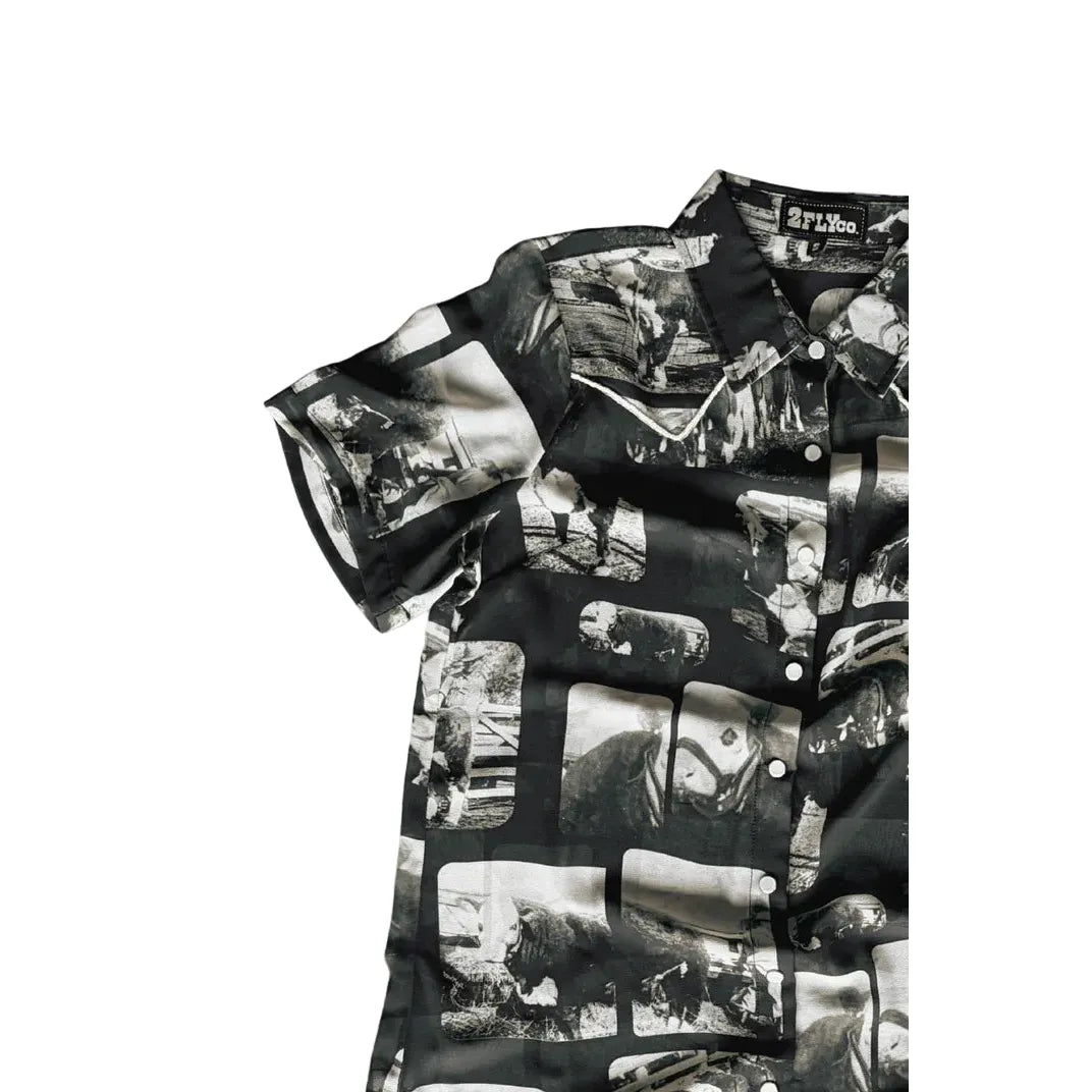 Women's TwoFly Short Sleeve Hereford Mesh Snap Shirt 