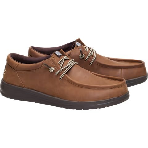 Men's Hey Dude Paul Full Grain Leather Casual Shoes 45157-2LU