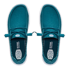 Women's Hey Dude Deep Teal Wendy Stretch Canvas Slip On Shoes 40902-4ZK