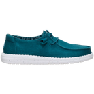 Women's Hey Dude Deep Teal Wendy Stretch Canvas Slip On Shoes 40902-4ZK