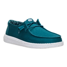 Women's Hey Dude Deep Teal Wendy Stretch Canvas Slip On Shoes 40902-4ZK