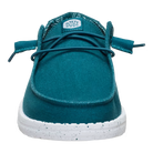 Women's Hey Dude Deep Teal Wendy Stretch Canvas Slip On Shoes 40902-4ZK