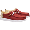 Men's Hey Dude Burnt Red Wally Craft Linen Casual Shoes 43086-7BI