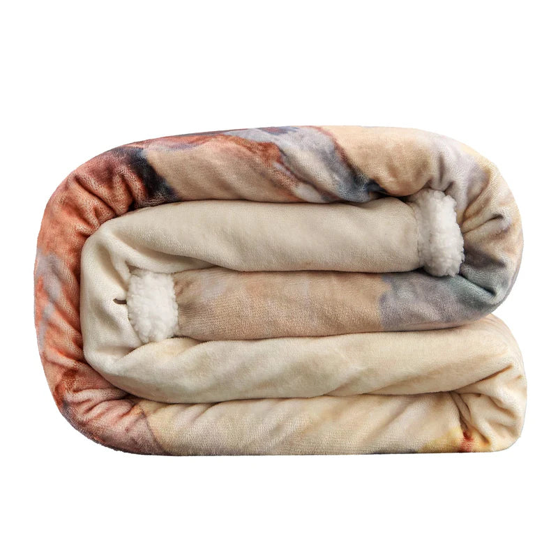 HiEnd Buster Campfire Sherpa Throw Blanket 