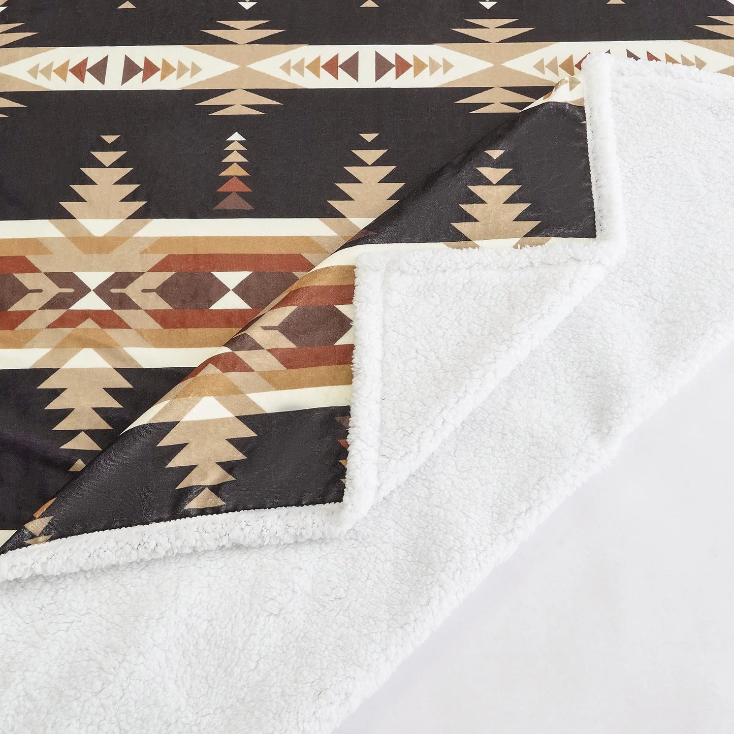 HiEnd Yosemite Campfire Sherpa Throw Blanket
