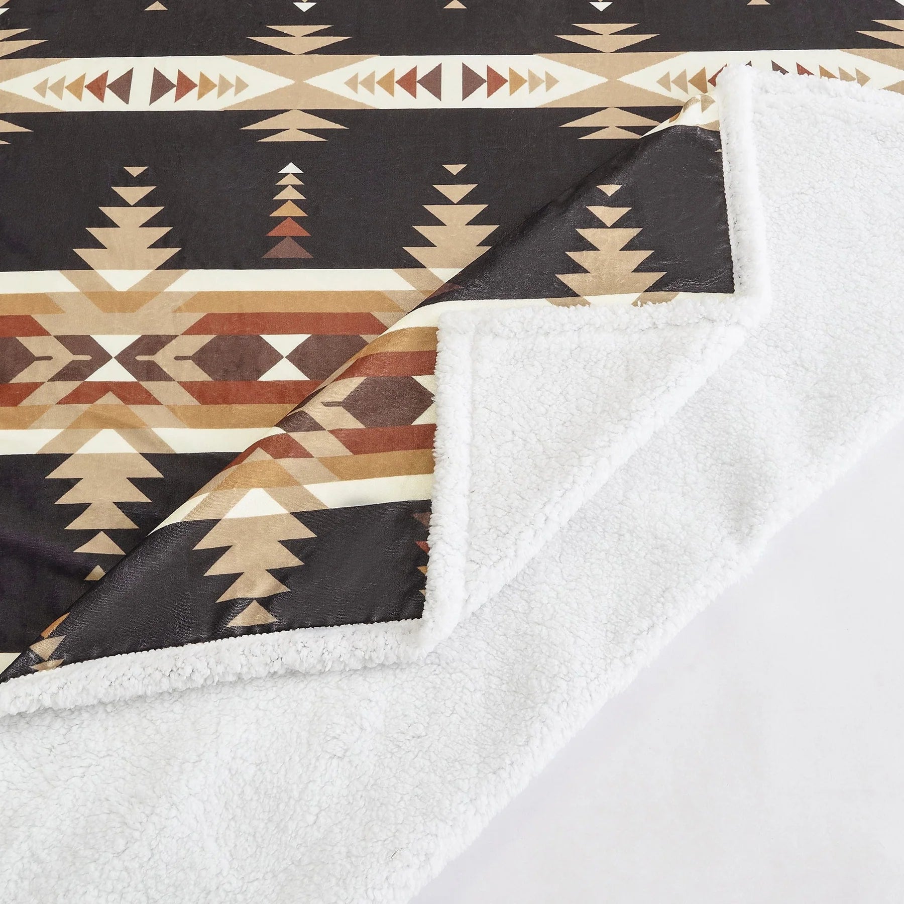 HiEnd Yosemite Campfire Sherpa Throw Blanket