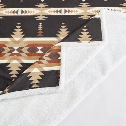 HiEnd Yosemite Campfire Sherpa Throw Blanket