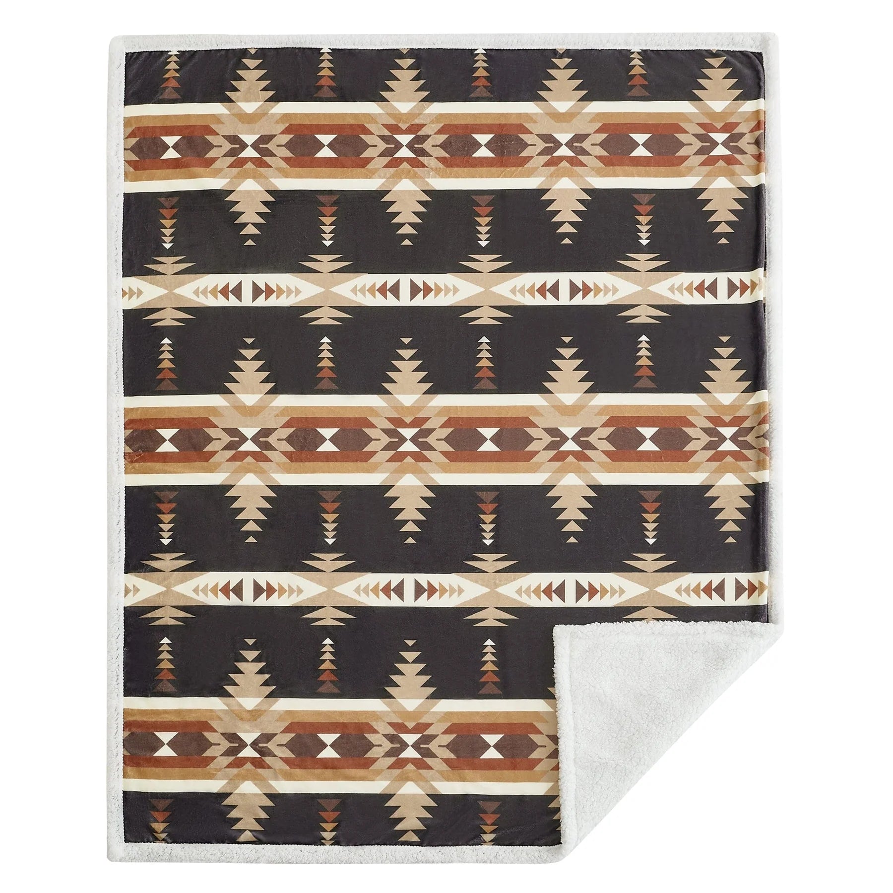 HiEnd Yosemite Campfire Sherpa Throw Blanket