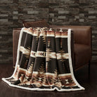 HiEnd Yosemite Campfire Sherpa Throw Blanket