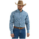 Men's Wrangler® George Strait™ Long Sleeve Button Down Two Pocket Shirt 2356637 - Crazy House Western Wear