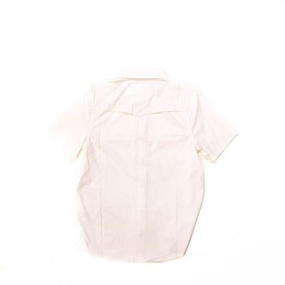 Kid's Poncho Pearl Snap Shirt Yth Mutton Tee-Wht - Crazy House Western Wear