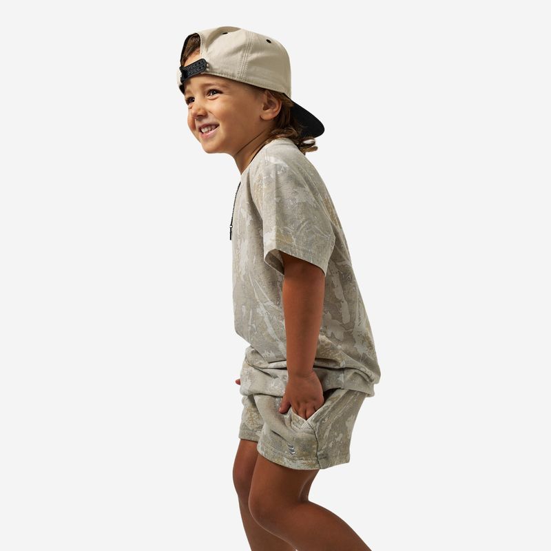 Burlebo Boy's Drifter Camo Vintage Washed Tee Y-VWT-DFTC
