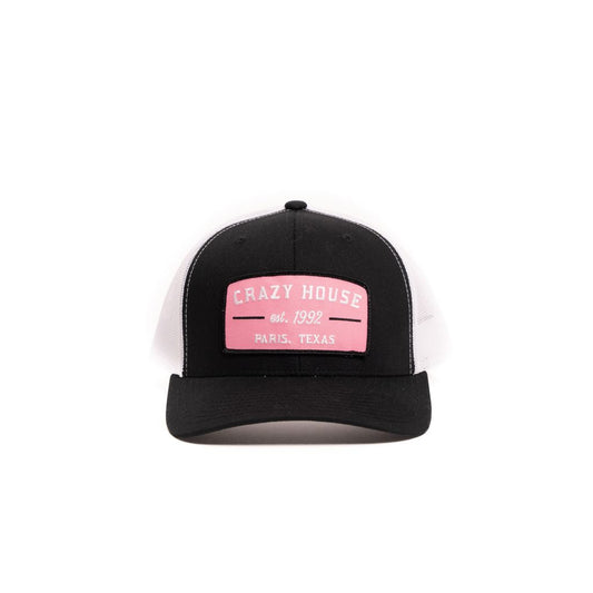 Crazy House Unisex Black and White Cap with est 1992 Patch - Crazy House Western Wear