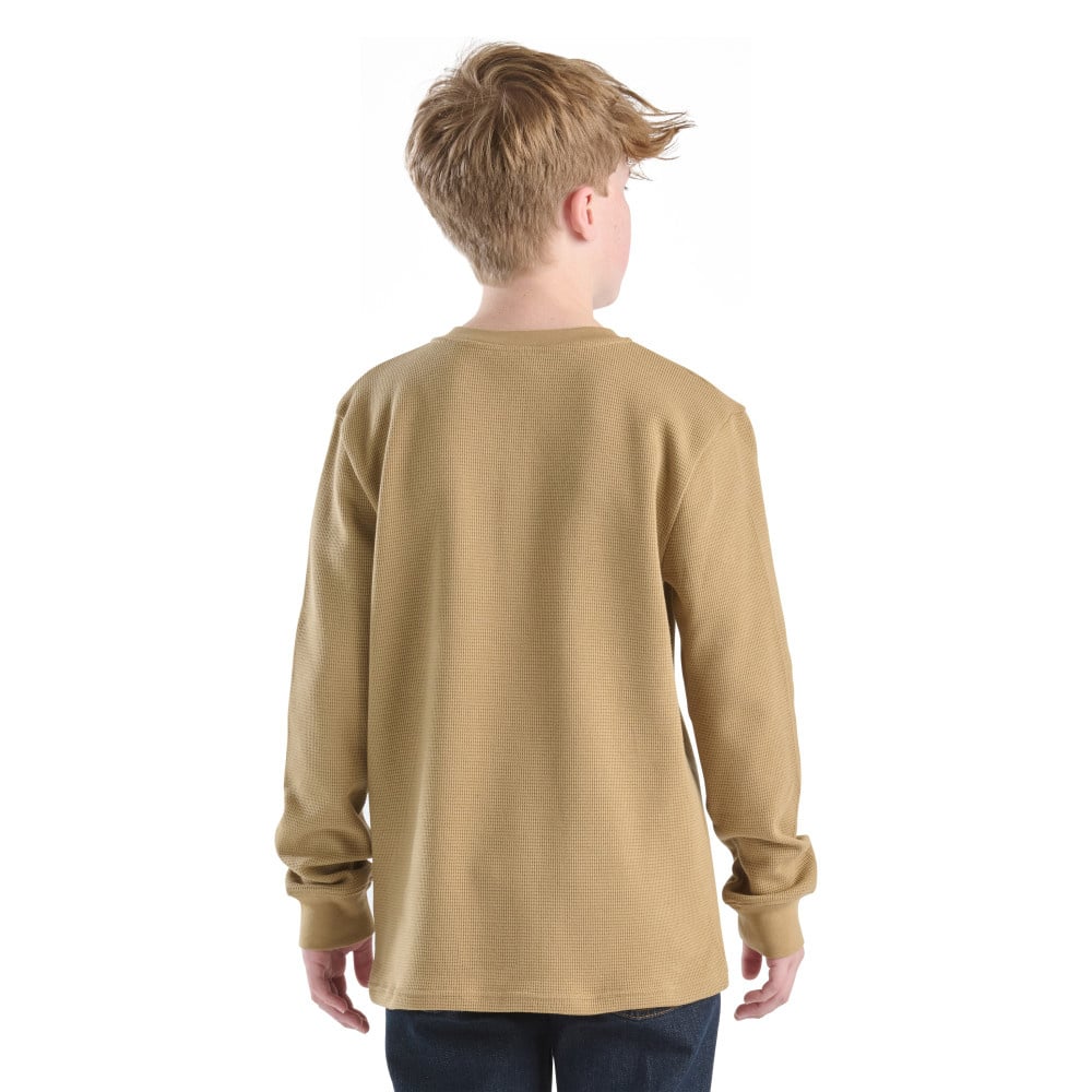 Boy's Carhartt Henley Long Sleeve Pocket T-shirt CA6769-CT06