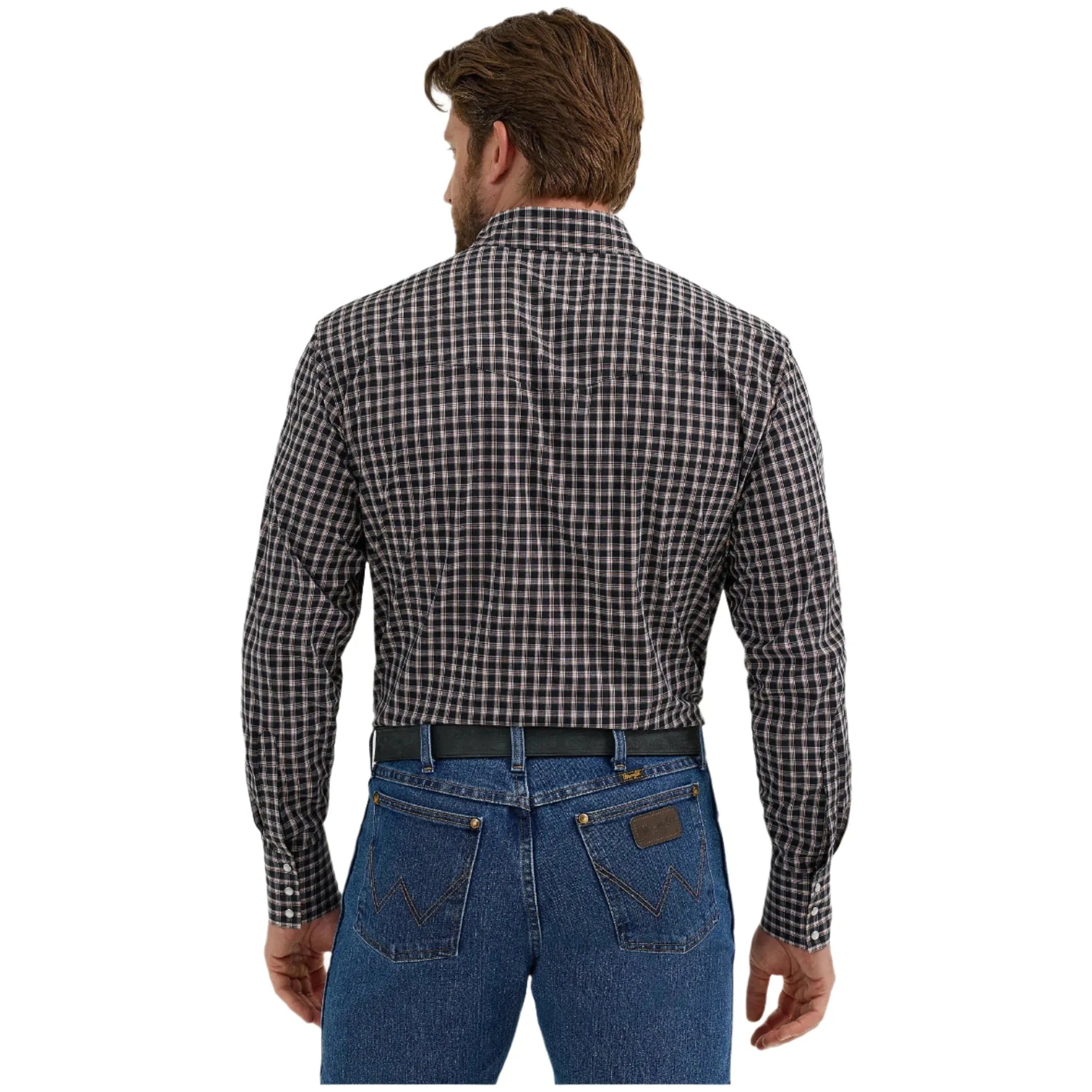 Men's Wrangler® Wrinkle Resist Long Sleeve Shirt - Classic Fit 112355370 - Crazy House Western Wear