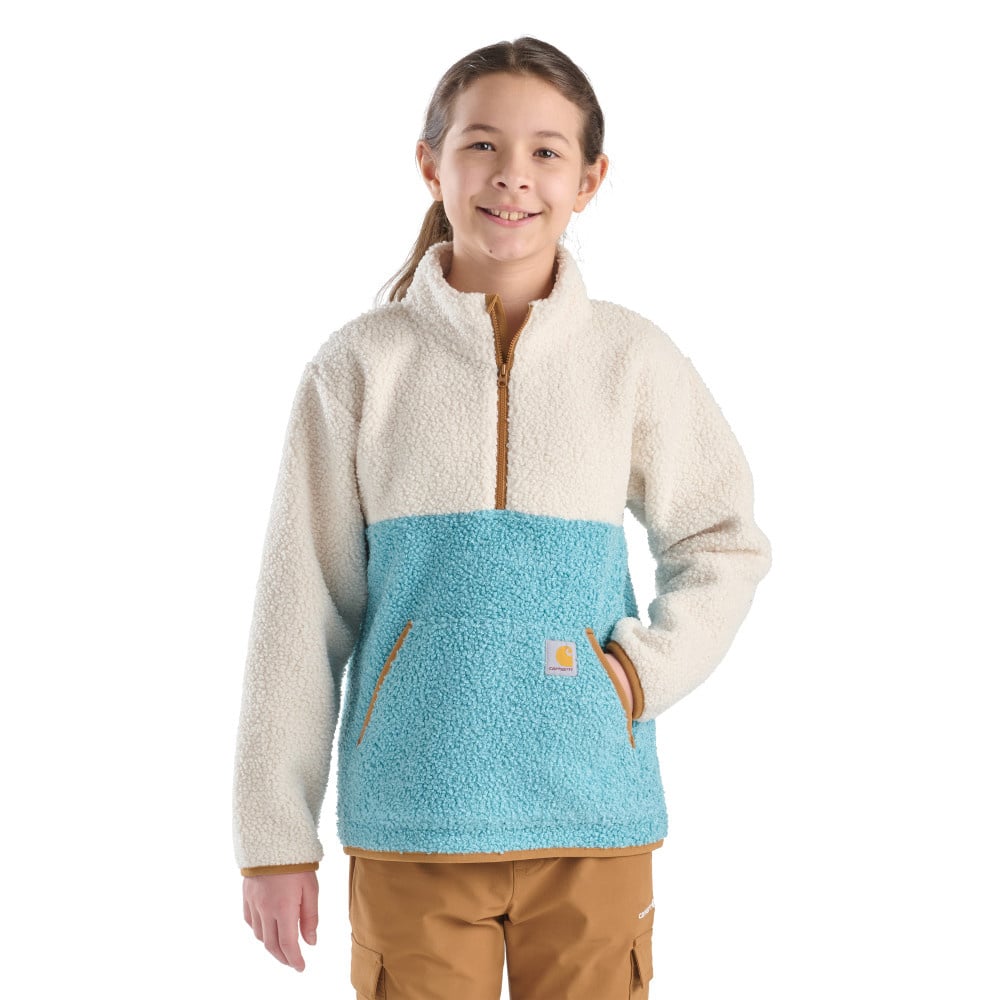 Girl's Carhartt Long Sleeve Fleece Quarter Zip Sweatshirt CA7133-A184