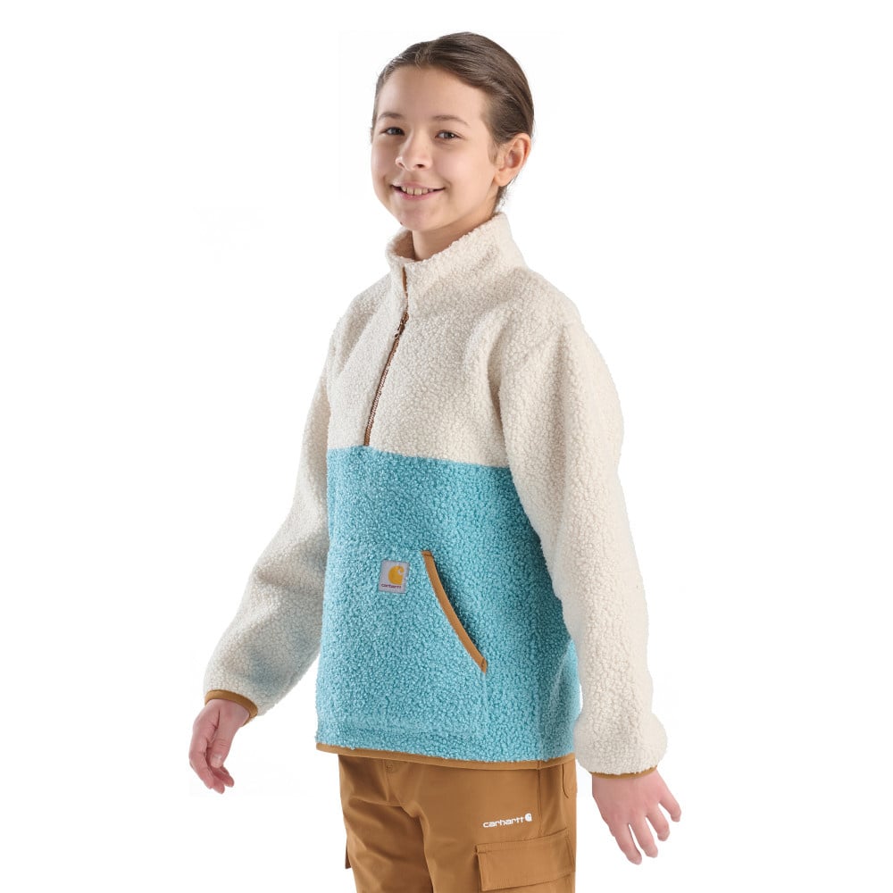 Girl's Carhartt Long Sleeve Fleece Quarter Zip Sweatshirt CA7133-A184