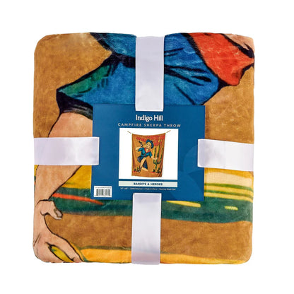 HiEnd Gunslinger Campfire Sherpa Throw Blanket 